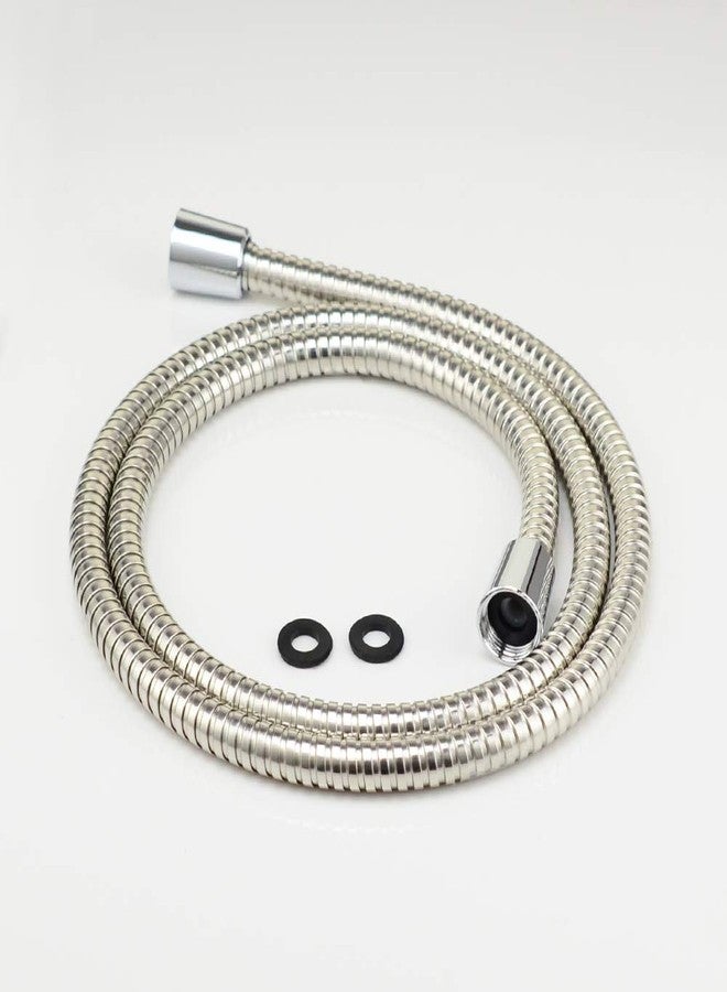 Purelux Shower Hose, 60 Inches Universal Handheld Showerhead Hose Made of Stainless Steel, Polished Chrome Finish - Image 1